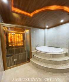 Phòng xông hơi gỗ tuyết tùng Bắc Giang